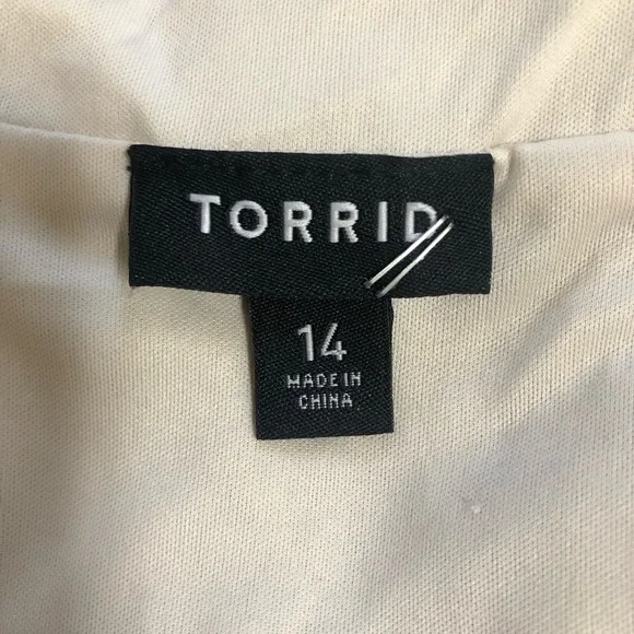 Torrid Sequin Chiffon Party Dress Babydoll Layered Gold Sleeveless Sz 14 - Picture 11 of 15